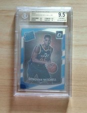 2017-18 Donruss Optic RC Donovan Mitchell Holo BGS 9.5 Utah Jazz Card