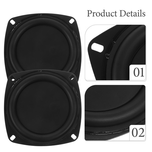 2 PCS Vibration Speaker Bass Radiator Horn Woofer Diaphragm Plate Passive - Picture 3 of 12