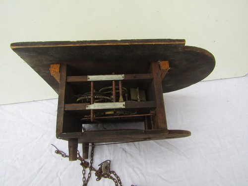 ancienne horloge pendule en bois epoque 1900 - Picture 6 of 9