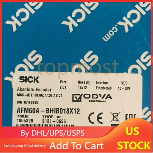 US FREE TAX  SICK AFM60A-BHIB018X12 Encoder Brand - Picture 1 of 10