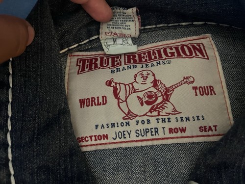 True Religion Blue Denim Jacket Size Medium - Picture 2 of 5