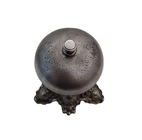 Antique 1920s Cast Table Call Bell Hotel Desk Peon Bell Art Deco Style Decor - Picture 3 of 8