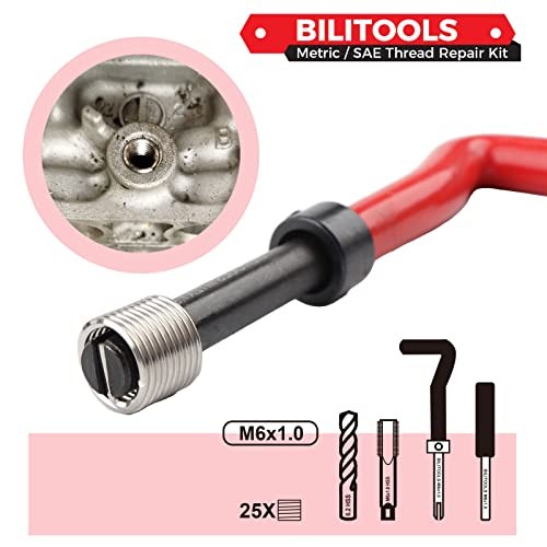 M6x1.0 Thread Repair Kit, HSS Drill Helicoil Repair Kit Metric - Picture 4 of 7