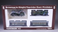 H0 AC Fleischmann 1901 K Personenzug-Set K.Bay.Sts.B. Pt 2/3 DCC in OVP #CK_347