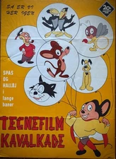 TEGNEFILM KAVALKADE -Poster manifesto originale danese (1F) - ' 60 -