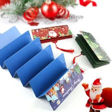 Christmas Money/Gift Card Holder Cash Gifts Surprise Cash Envelope With 10 Slots