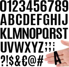 420 PCS 42 Sheets Letter Stickers Big Font Mailbox Numbers and Letters Self A...