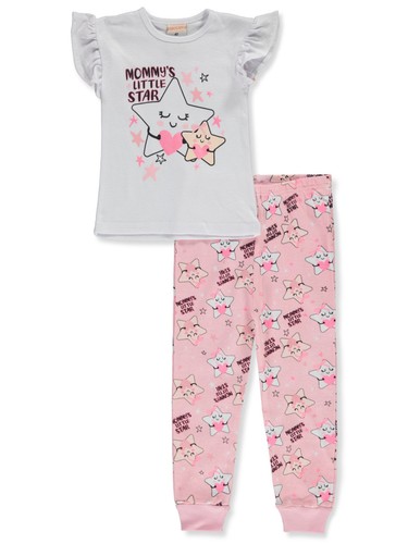 Princess Rose Girls' 2-Piece Star Pajamas Set - Picture 1 of 6
