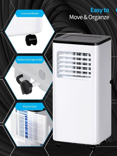 3-in-1 Portable Air Conditioner, 12000BTU Air Conditioner with Cool Dehumidifier - Picture 7 of 7