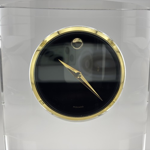 MOVADO Orologio da mensola cappotto scrivania collettivo cristallo 7x6 - Foto 5 di 6