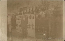 Men Man Industrial Controls Original Vintage Real Photo Postcard RPPC