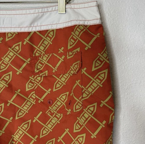 Reyn Spooner WIKI WA'A Men’s 36 Board Shorts Outrigger Print Swim Trunks - Picture 8 of 13