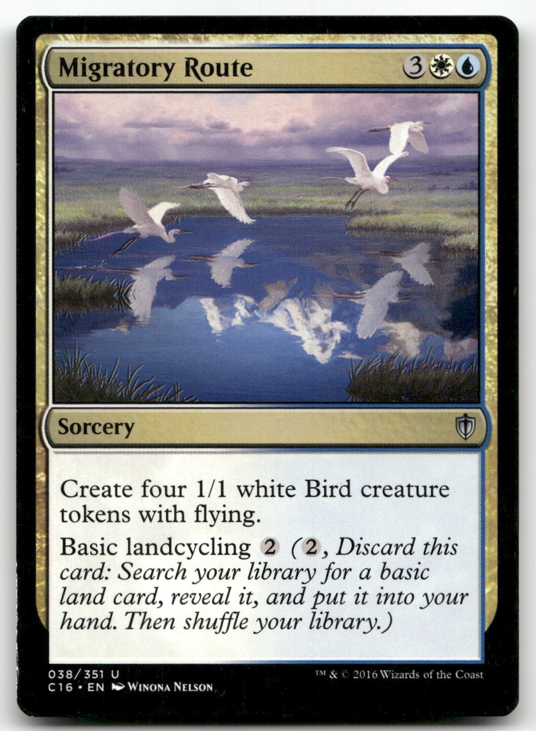 Migratory Route 38 Uncommon Commander 2016 Magic: The Gathering Lightly Played