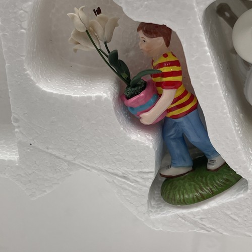 DEPT 56 Snow Village Easter Lily’s Nursery & Gifts Lighted House 3-teiliges Set selten - Bild 18 von 19