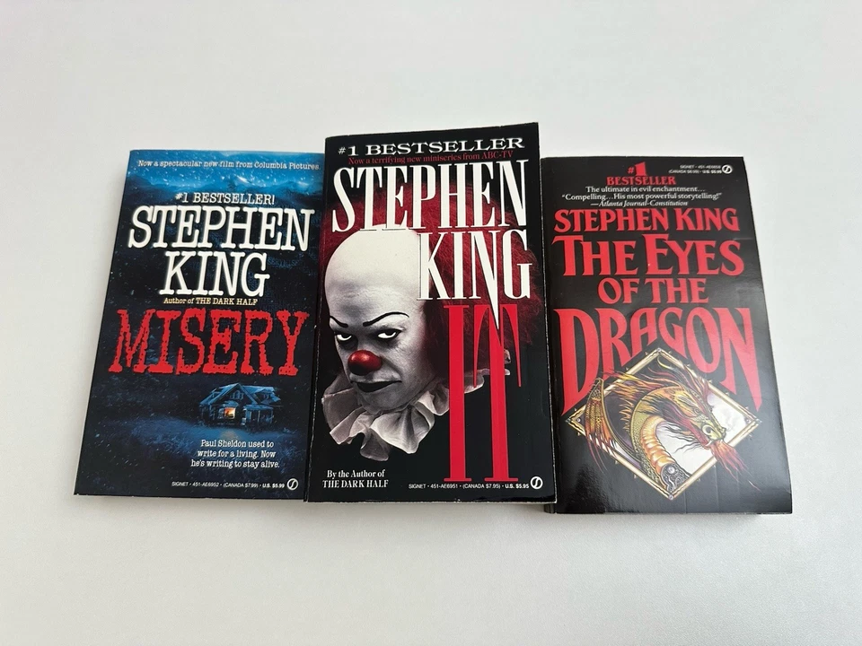 Stephen King Signet Box Gift Set IT Misery Eyes Of The Dragon - PB - Horror - Image 2 of 4