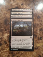 (4) Warped Landscape *PLAYSET* Shadows over Innistrad Regular NM MTG