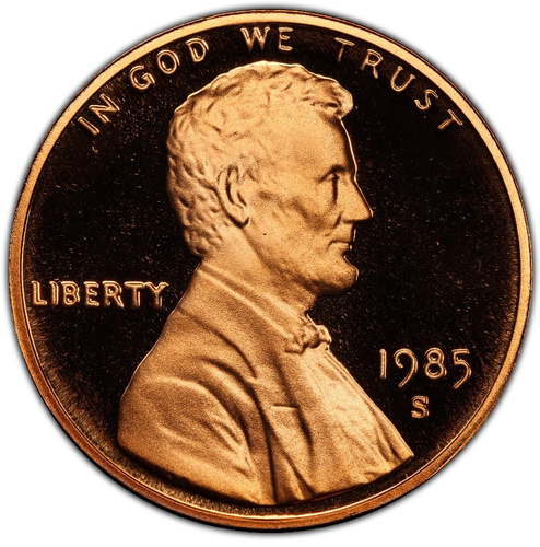 1985-S Proof Lincoln Memorial Cent 1C - Picture 1 of 2