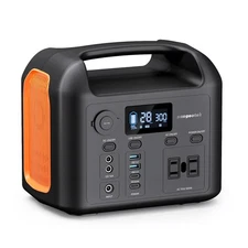 Portable Power Station, 300W (600W Peak) 299Wh LiFePO4 Solar Generator Pure S...