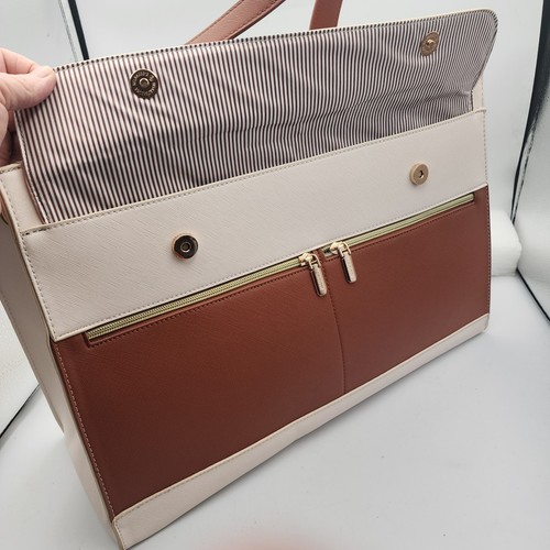 Loveook Laptoptasche stylische Tasche mit USB-Anschluss und mehreren Fächern beige - Bild 10 von 15