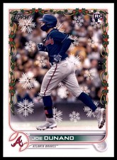Joe Dunand Rookie 2022 Topps Holiday #HW7 Atlanta Braves