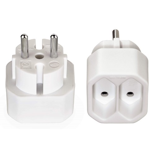 2x Hama Multi-Stecker 2-Fach Mehrfachstecker Kombi-Adapter Steckdose T-Verteiler - Afbeelding 3 van 6