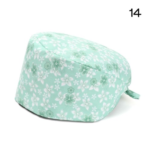 Women With Sweatband Cotton Hats Surgical Scrub Cap Pure Colour Bouffant Hat - Afbeelding 23 van 29