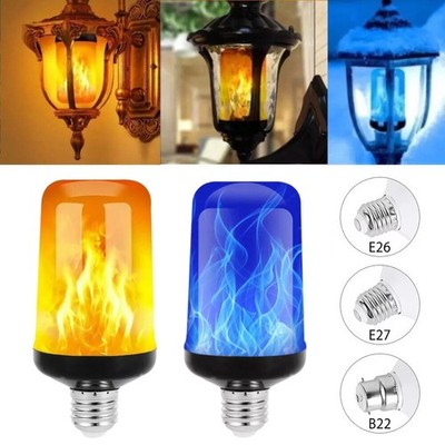 E27 E26 LED Flammeneffekt Flackernde Feuer Glühbirne Brennende Feuereffektlampe