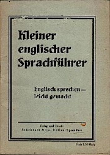 Kleiner englischer Sprachführer. Englisch sprechen - leicht gemacht. - Picture 1 of 1