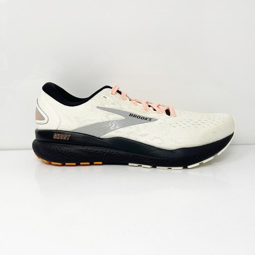 Brooks Ghost 16 1204071B157 weiße Damen-Laufschuhe Turnschuhe Größe 9 B