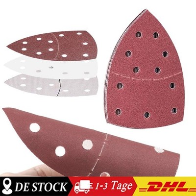 60 Klett Schleifscheiben für Einhell TE-OS 1320 152x105mm 11-Loch Multischleifer