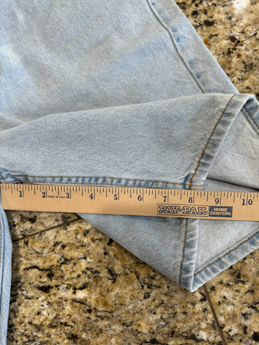 Herren Levi's 505 Jeans Shorts Taille Größe 34 (eigentlich 32) 8,5" Schrittlänge hellblau - Bild 12 von 14