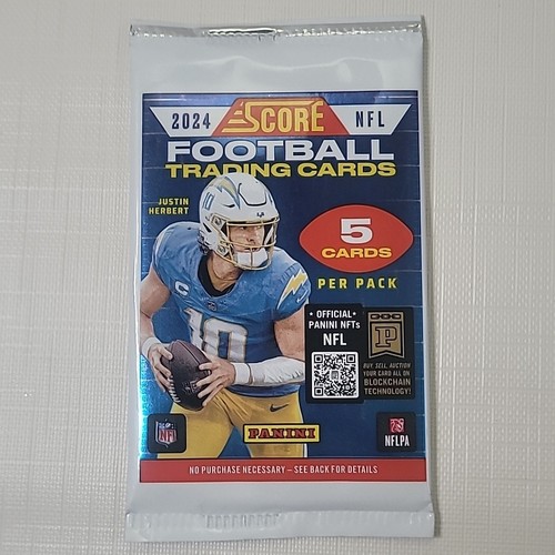 2024 Panini NFL Score Football Trading Card Gravity Pack 5 Cards - Picture 1 of 2