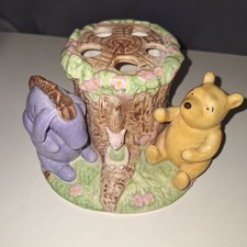 Disney Winnie the Pooh Eeyore Toothbrush Holder Ceramic Springs Vintage