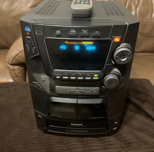 Panasonic SA-AK12 CD Stereo System Shelf Unit w/ Remote - Tested - Unit Only