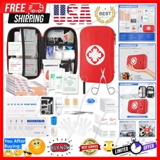 Portable 201PCS First Aid Kit with Waterproof Bag - Essential Medical Supplies