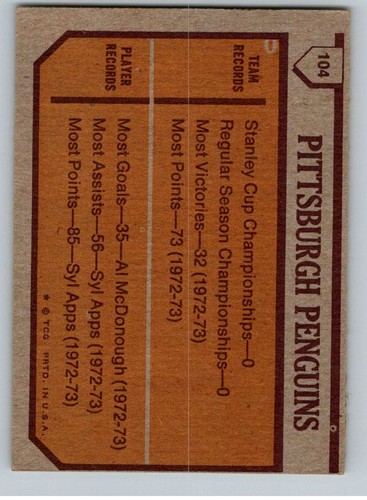 1973-74 Topps Hockey Cards Complete Your Set You Pick Choose Each #100 - 198 - Picture 11 of 169