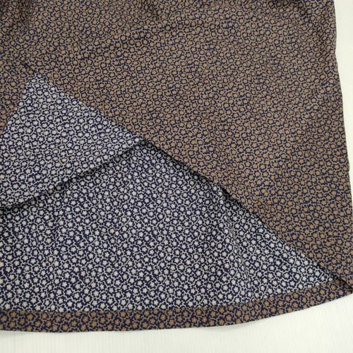 homspun Calico Small Flower Print Gathered Skirt 231-4503 Purple 5-1124M∞ - Picture 4 of 7