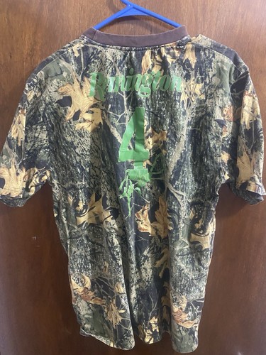 Vintage Remington Tree Camo T-Shirt Size XL #4 Brett Favre Print On Back Of Tee - Picture 5 of 6