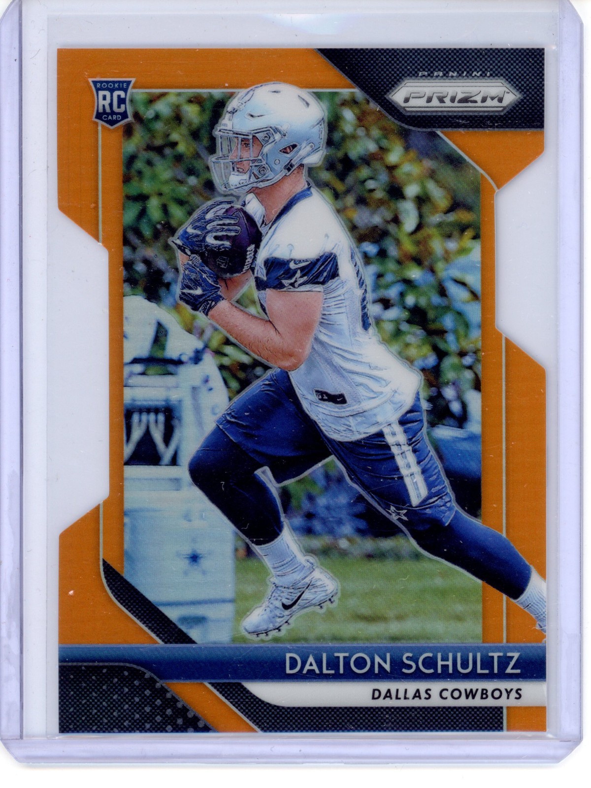 2018 Panini Prizm #277 Dalton Schultz ORANGE /249 Rookie Cowboys RC