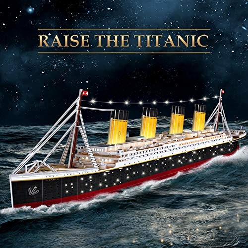 LED 3D Puzzle, 88 cm, Titanic Ship Model Toys for Adults and Teens, 266 - Picture 2 of 5
