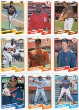 1990 Fleer Update 10th Ann. Baseball + Action Series Team Stickers  *YOU PICK*
