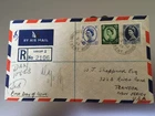 GB STAMPS RARE FIRST DAY COVER 1953 NEW WILDINGS 2 NOVEMBER TO USA