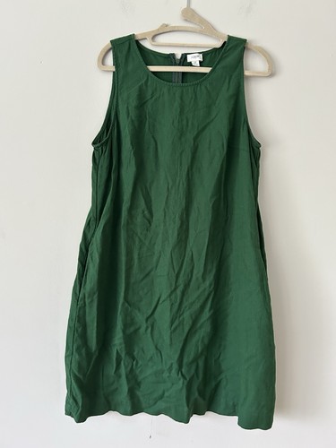 J. Crew Women’s Linen Blend Shift Mini Dress Size 12 Chic Career Casual Staple - Picture 2 of 11