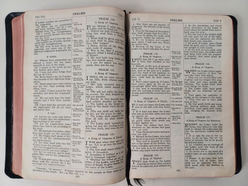 Holy Bible Scofield Reference Edition KJV Black Morocco Leather 1945 Oxford - Picture 7 of 18