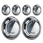 6 Pcs Thickened Stainless Steel Dinner Plate Plates Food Serving Trays Barbecue