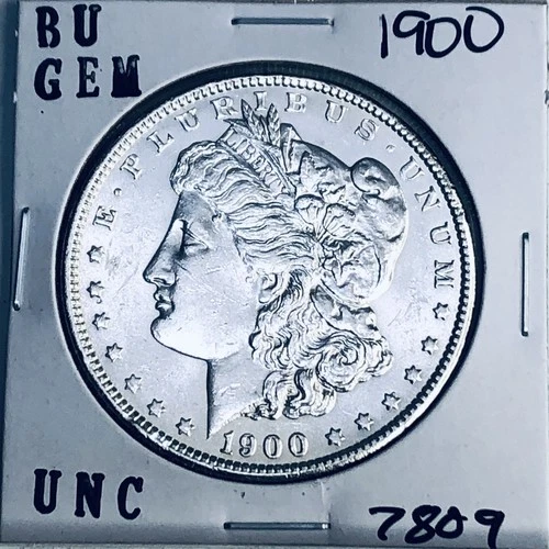 1900 BU GEM MORGAN SILVER DOLLAR UNC MS+++ U.S. MINT RARE COIN 7809