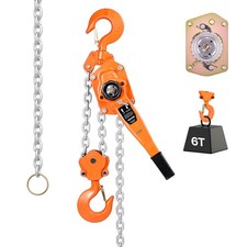 VEVOR Manual Lever Chain Hoist 6T 13200lbs 10ft Lift Alloy Steel for Warehouse
