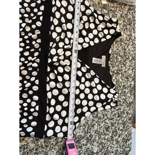 Catherine's Womens Dress Maxi 3X 26/28 Polka Dots Beach Empire Waist Sleeveless - Picture 11 of 14