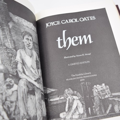 SIGNED The Franklin Library THEM by Joyce Carol Oates - LEATHER 1979 - Picture 10 of 12