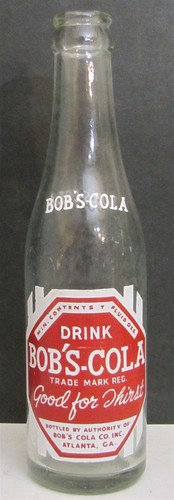 Botella de refresco Bob's-Cola ACL 7 oz. Años 40 Alanta GA. - Imagen 1 de 2